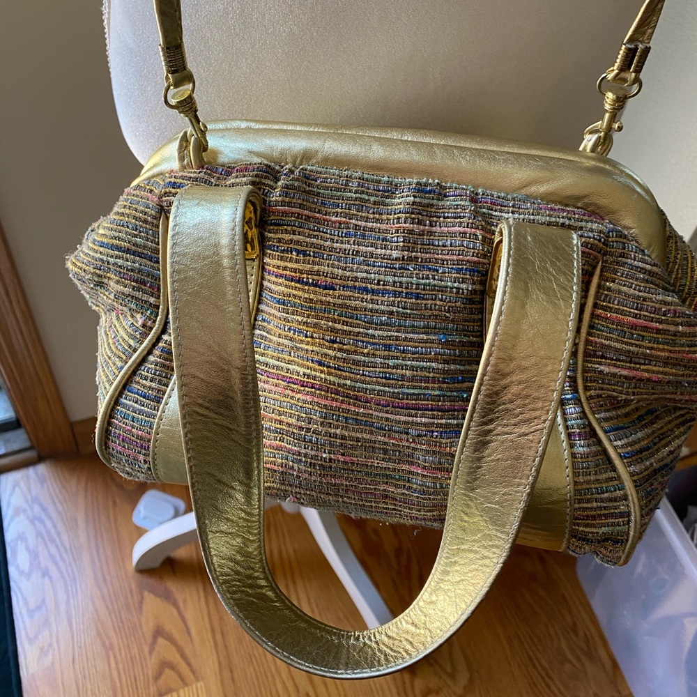 Fancy purse with gold trim
